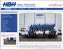 Tablet Screenshot of hbh-holzbau.de